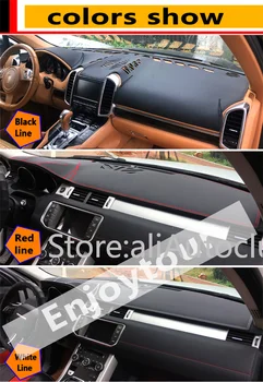 Pre Ford Mustang 350gt 500 2016 2017 2018 2019 Kožené Dashmat Panel Kryt Dash Mat Koberec Vlastné Auto Styling LHD+RHD