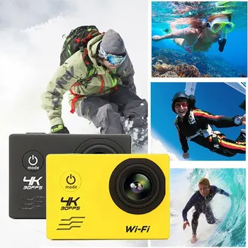 F60 FHD Wifi Akcia Fotoaparát, 16 MP 170 Stupňov Široký Anjel Športové DV Nepremokavé Vonkajšie Potápanie, Jazda Fotografie Fotografovanie Nahrávanie Videa