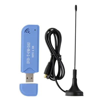 USB 2.0 a Digitálny DVB-T SDR+DAB+FM TV Tuner HDTV Prijímač Stick RTL2832U+R820T2 Drop Shipping