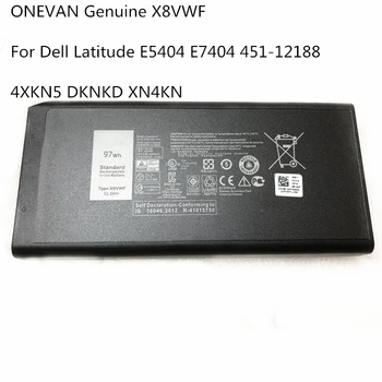 ONEVAN Pravý notebook batérie pre X8VWF,4XKN5,Latitude E5404,E7404,12 (7204),451-12187,14 Robustný 5404,453-BBBD,11.1 V 65wh/97wh