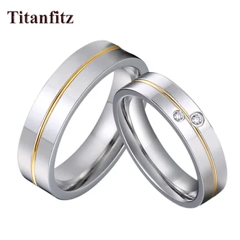 LÁSKA Aliancií Lesklý Jeho a jej pár snubných prsteňov sada pre mužov a ženy, Eco titán nehrdzavejúcej ocele manželstva šperky