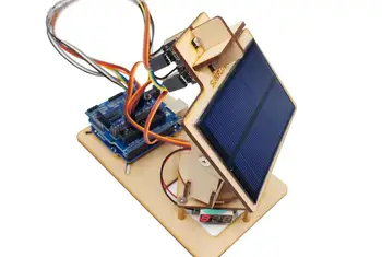 Arduino Inteligentné Solárne Sledovacie Zariadenie na výrobu Energie Pomocou Solárnych Panelov Serva Maker Projektu Malých Výrobných DIY KMEŇOVÝCH Hračka Časti