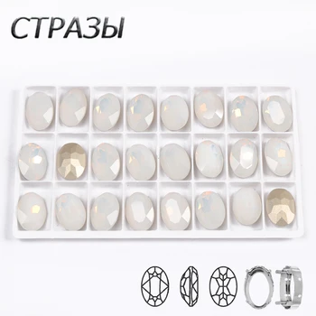 CTPA3bI Crystal White Opal Farba Skla Kamene S Pazúr Alebo Voľné Pointback Kamene Šiť Na Kamienkami Oblečenie Šaty Dekoratívne