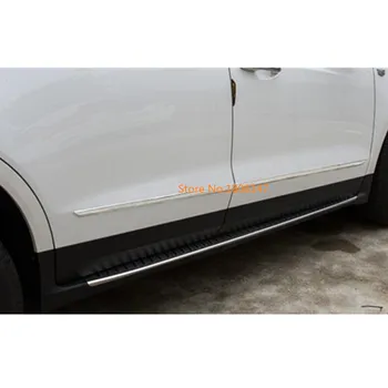 Auto ABS Chrome Bočné Dvere Tela Sklon Držať Pásy Stream Nárazníka Lampa Panel Rám 4pcs Pre Cadillac XT5 2017 2018 2019 2020