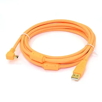 USB 2.0 Mini USB Kábel Vysokej Viditeľnosti Orange zlacený konektor odoláva zapnutím Fotoaparátu Na riadku streľba kábel