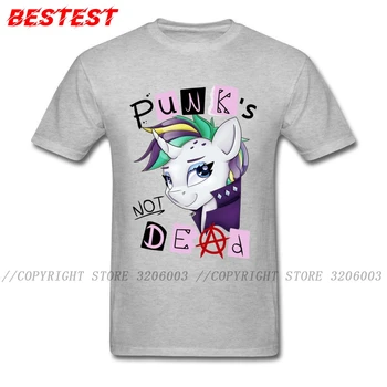 V pohode T-shirt Mužov Tričko Punk Nie je Mŕtvy Fashion Tričko Študentov Funky Tees Vlastné Kapela Jednotné Bavlna Jednorožec Tlače, Veľkoobchod