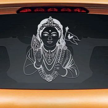 Murugan Hinduizmus Symble Náboženstvo Om Prihlásiť Dizajn Tetovanie Auto Nálepky Odnímateľné Steny Odtlačkový nástenné Maľby Zadné Sliver/zlatá/čierna L1160