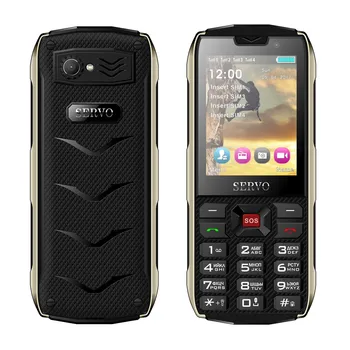 SERVO H8 2.8 palcový 4 SIM Karty 4 Pohotovostnom režime Bluetooth Baterka GPRS 3000mAh Power Bank Mobilný Telefón ruský Jazyk Klávesnice