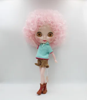Doprava zadarmo veľké zľavy RBL-726 DIY Nahé Blyth bábika darček k narodeninám pre dievča 4colour veľké oko bábika s krásnymi Vlasmi roztomilá hračka