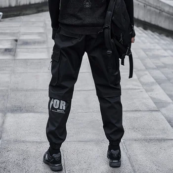 SingleRoad Mens Cargo Nohavice Muži Móda 2021 Bočné Vrecká Hip Hop Joggers Muž Harajuku Japonský Streetwear Nohavice Nohavice Mužov