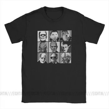 Univerzálny Warhol T-Shirts Mužov Bavlnené Tričko Monštrá Pop Art Tvár Horor Strašidelné Hrůzné Halloween Krátky Rukáv Tees Letné Topy