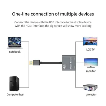 HD 1080P 4K kompatibilný s HDMI Video Capture Kartu USB 2.0 3.0 Video Capture Dosková Hra Záznam Live Streamingové Vysielanie Miestneho