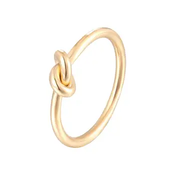 Vintage Uzol Krúžky z Nehrdzavejúcej Ocele Zlatá farba Mini Krúžok Módny Koleno Prstene Pre Ženy, Svadobné Šperky