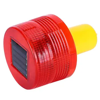 1pc 2,5 W 3V Solárne LED Núdzové Výstražné Bleskové Svetlo, Alarm Lampa Cestnej Premávke Čln, Červené Svetlo