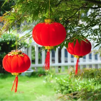 16PCS Čínsky štýl, Červená Malé Svietidlá Hrnú Svietidla pre Čínsky Nový Rok Jarné Dekorácie reštaurácia čajovní