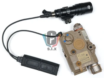 Taktické Softair Diaľkové Dual 2 Zapojte Tlak PEQ Prepínač Baterka Tlačidlo Pre M600 M300 M300V M600V M600DF Dbal-A2 M720V PEQ