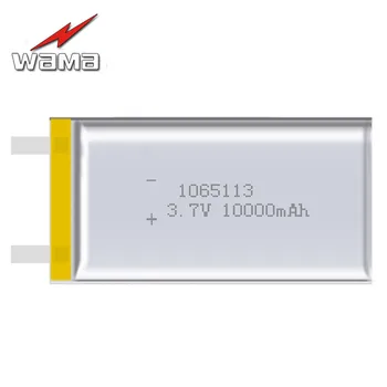 4pcs/veľa WAMA 1065113 Reálne 10000mAh 3,7 V Nabíjateľné Batérie Li-ion Polymer Záložné Napájanie Digitálneho Produktu, Príslušenstvo, Batérie