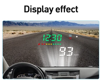 WIIYII A3 HUD OBD2 head up display auta GPS Systém 3,5 palca Displej Dash Obrazovke auto accessorie GPS Systém Displej