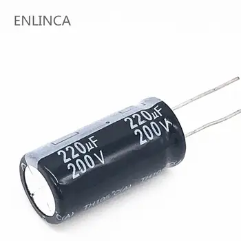 10pcs/veľa 220UF 200v 220UF hliníkové elektrolytický kondenzátor veľkosť 18*30 mm S64 20%