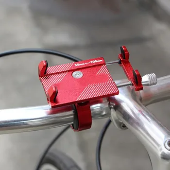 Hliníkový Bicykel Držiaka Telefónu Pre 3.5-6.2 palcový Smartphone Nastaviteľné Podporu GPS Bicykli Telefón Stojan Mount Držiak