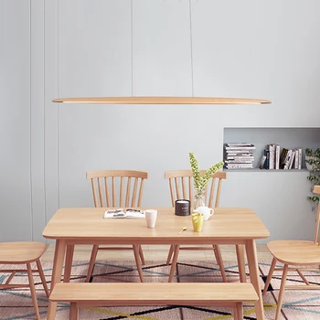 Nordic reštaurácia luster wordline dlhý stôl dreva umenie led jednoduchý návrhár minimalistický office čaj stolná lampa