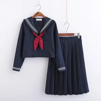 Veľký-Veľkosť S-5XL 8 Veľkostiach Japonský JK Uniformy Školy Šaty Pre Dievčatá, Námornícka Modrá Námornícke Sako Strednej Škole Uniformy Vyhovuje