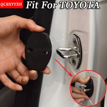 QCBXYYXH 4pcs/set Auto Door Lock Ochranný Kryt Auto Dekoratívne Doplnky Pre Toyota Corolla Camry Highlander Vios RAV4 Prado