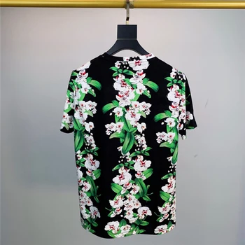 Pánske Letné Bavlna tričko s Orchidea & Tiger tlač bavlnené tričko PP|419202543