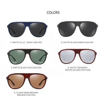 2020 nový príchod Souson dizajn značky mužov polarizované slnečné okuliare štvorcového tvaru pilot štýl mužov slnečné okuliare s puzdrom
