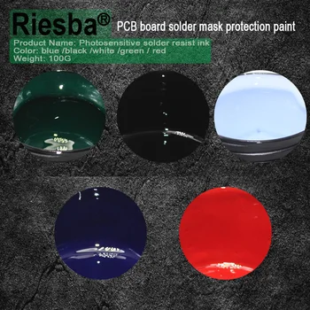 5 ks Čierna PCB UV vyliečiteľná spájky odolať atrament,spájkovacie maska UV atrament