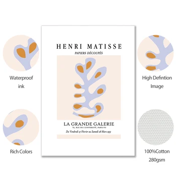 Retro Matisse Plagát A Vytlačí Abstraktné Telo, Tvár Wall Art Maliarske Plátno Farba Rastlín Obrázky Pre Obývacia Izba Dekor Interiéru