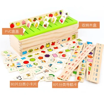 Vzor Klasifikácia Matematické poznatky Klasifikácia Montessori Deti Raného Vzdelávania Hračky, drevený Box pre Dievčatá A pre Chlapcov