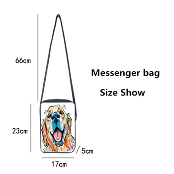 Vlastný vzor mužov a žien uhlopriečka taška cez rameno tlač cartoon korytnačka detí Messenger taška na bežné pohode vzor