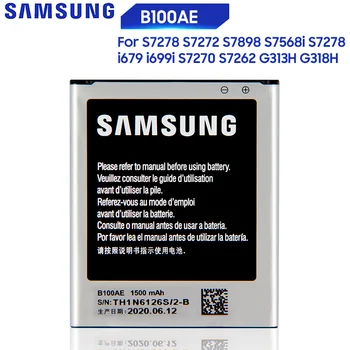 Originálne Batérie Samsung Galaxy Ace 3 Ace 4 S7568i S7278 i679 S7270 S7262 i699i S7898 S7272 G313H G318h B100AE B100AC