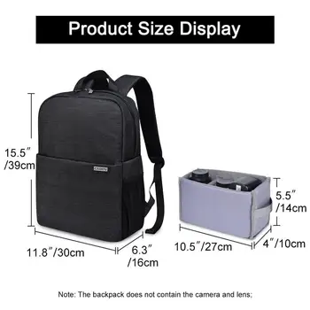 Dslr camera bag vodotesný batoh ramenný Notebook, digitálny fotoaparát prípade & objektív fotografie batožiny tašky prípade pre Canon, Nikon, Sony