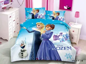 Diamond Princess posteľná bielizeň nastaviť jednu veľkosť obliečky obliečky pre dievčatá, izba twin prehoz cez posteľ coverlets 3d vytlačené 2-4 ks