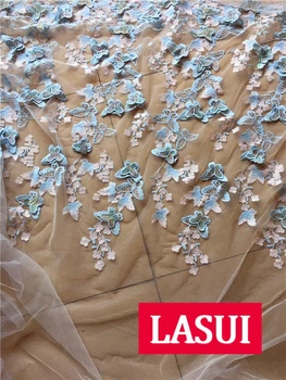 LASUI1y/1lot 6color Vynikajúca 3d Jednostranné motýľ, výšivky, tkaniny Farebné zlaté nite Krásne 4 farebné diy šaty X0282