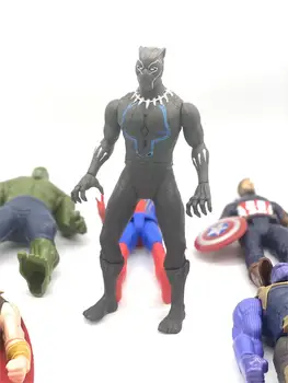 30 cm Marvel Avengers Hračky Thanos Hulk Buster Spiderman Iron Man, Kapitán Amerika, Thor Wolverine Black Panther Akcie Obrázok Bábiky
