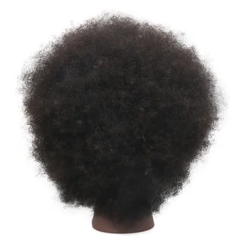 Čierna Žena Kati Hlavu S Ľudských Vlasov African American Vlasy Styling Bábika Hlava Pre Účes Kadernícke Hlavu Model