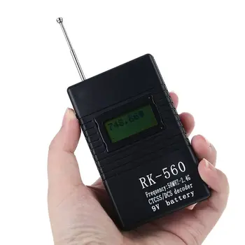 RK560 Prenosné 50MHz-2.4 GHz, Ručné Frekvencia Počítadlo s Anténou pre DCS CTCSS Walkie Talkie Rádio