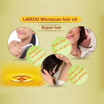 Maroko Arganového Orecha Starostlivosť o Vlasy Esenciálny Olej Vyživujú vlasovú Pokožku Oprava Suché Poškodenie Vlasov Liečba Glycerol Kadernícke Olej 60ml