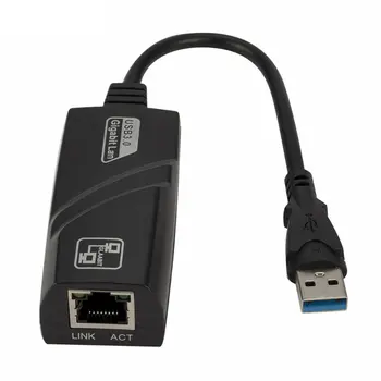 Káblové USB 3.0, Gigabit Ethernet RJ45 LAN (10/100/1000) mb / s Sieťový Adaptér Ethernet Network Karta Pre PC