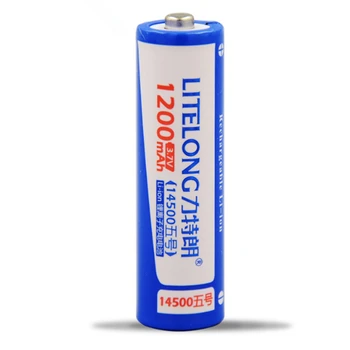 4pcs/veľa Veľkú kapacitu, 3,7 V 1200mAh AA lítiové batérie, 14500 dobíjacie batérie vhodné pre baterky, hračky