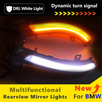 Multifunkčné LED Bočné Krídlo Spätného Zrkadla Zase Signál Puddle svetlo Pre BMW F20 F21 F22 F23 F30 F34 F36 E84 E90 I3 X1 E84 E90