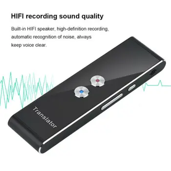 T8 Smart Hlas Bluetooth Prekladateľ Prenosné Inteligentné Tlmočník Viacerých 40+Jazykov, Cestovného Ruchu Okamžitý Preklad
