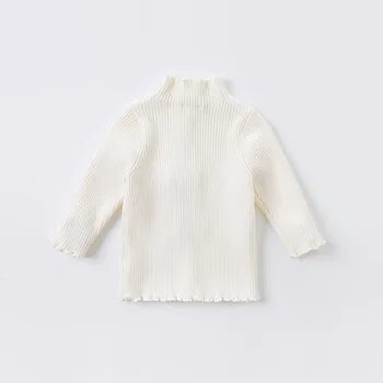 DB15393 dave bella zimné módne detské unisex pevný pletený sveter deti móda batoľa boutique topy
