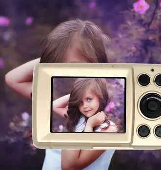XJ03 Detí Odolné Praktické 16 Miliónov Pixelov Kompaktná Domáce Digitálna Kamera Prenosné Kamery pre Deti-Chlapci, Dievčatá