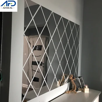 Podiel Zrkadlo na Stenu-Nálepky 3D Akrylové Diamond Anjel Jeleň Hlavu Nástenné Zrkadlo Nálepky DIY Wall Art Odtlačkový Domáce Dekorácie