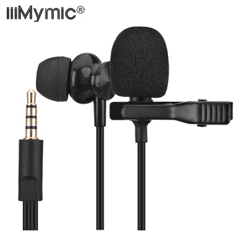 IiiMymic Lavalier Klope Mikrofón Slúchadlá s Clip-on pre Android Smartphone, Mobilný Telefón, PC, Notebook, YouTube Video Vlogging