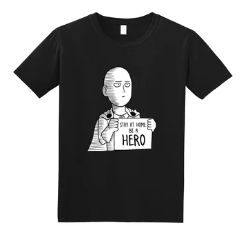Jeden Úder Muž, Nové Tričká Harajuku Mens Nadrozmerné T-shirt Streetwear Japonské Anime OK Vtipné Tričko amisetas Hombre